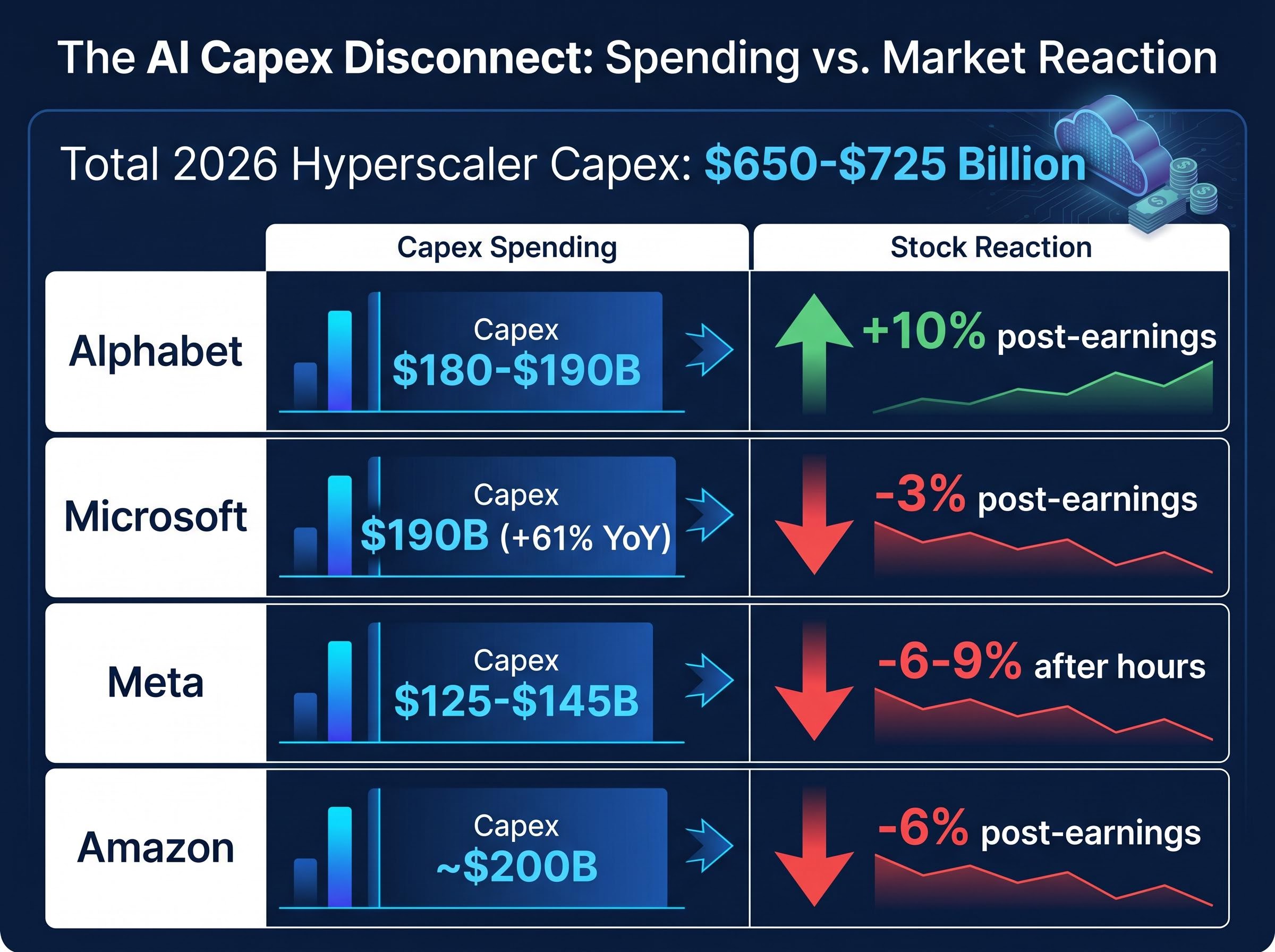 The AI Capex Disconnect: Spending vs. Market Reaction