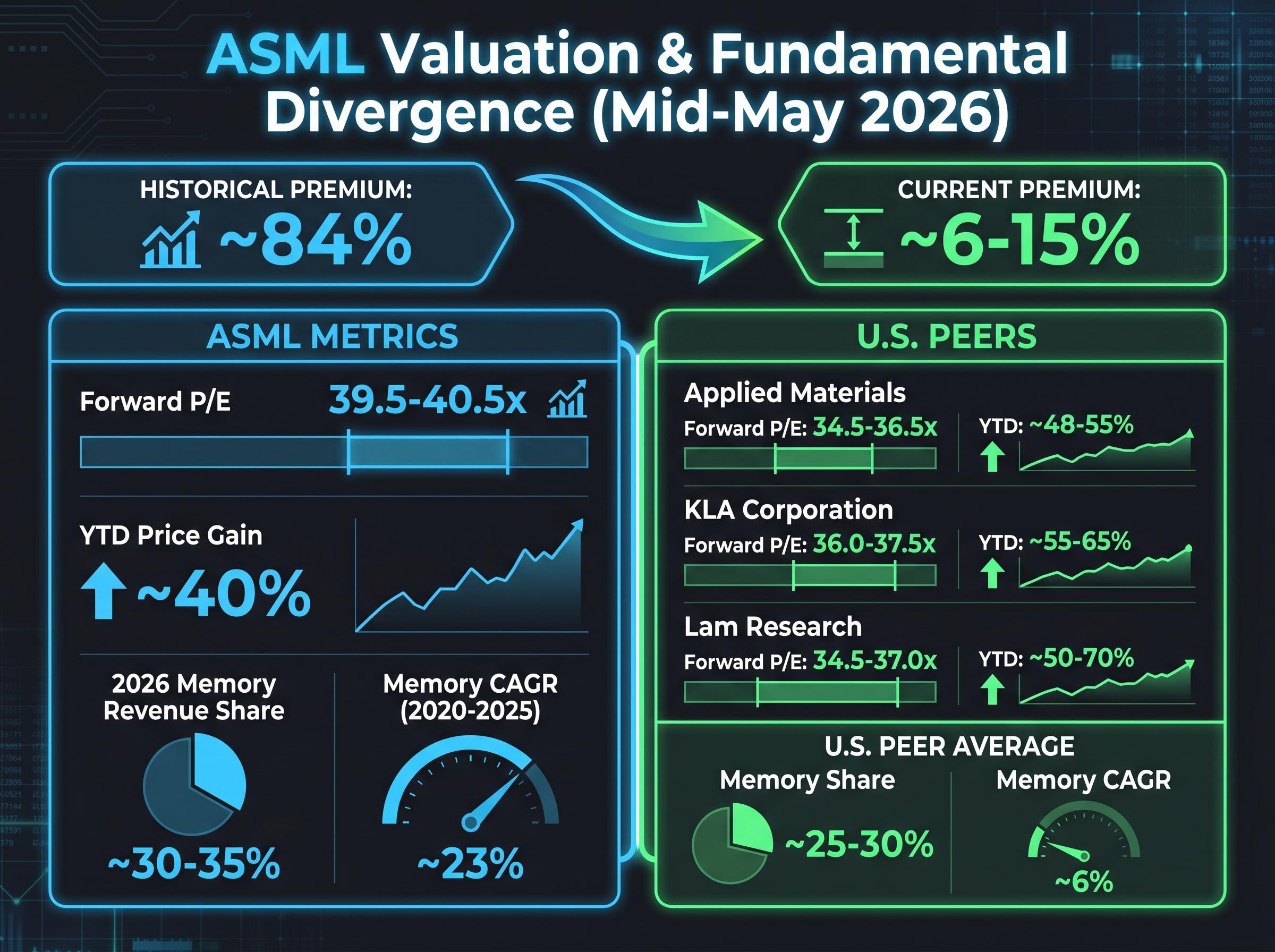 ASML Valuation and Memory Growth vs. U.S. Peers