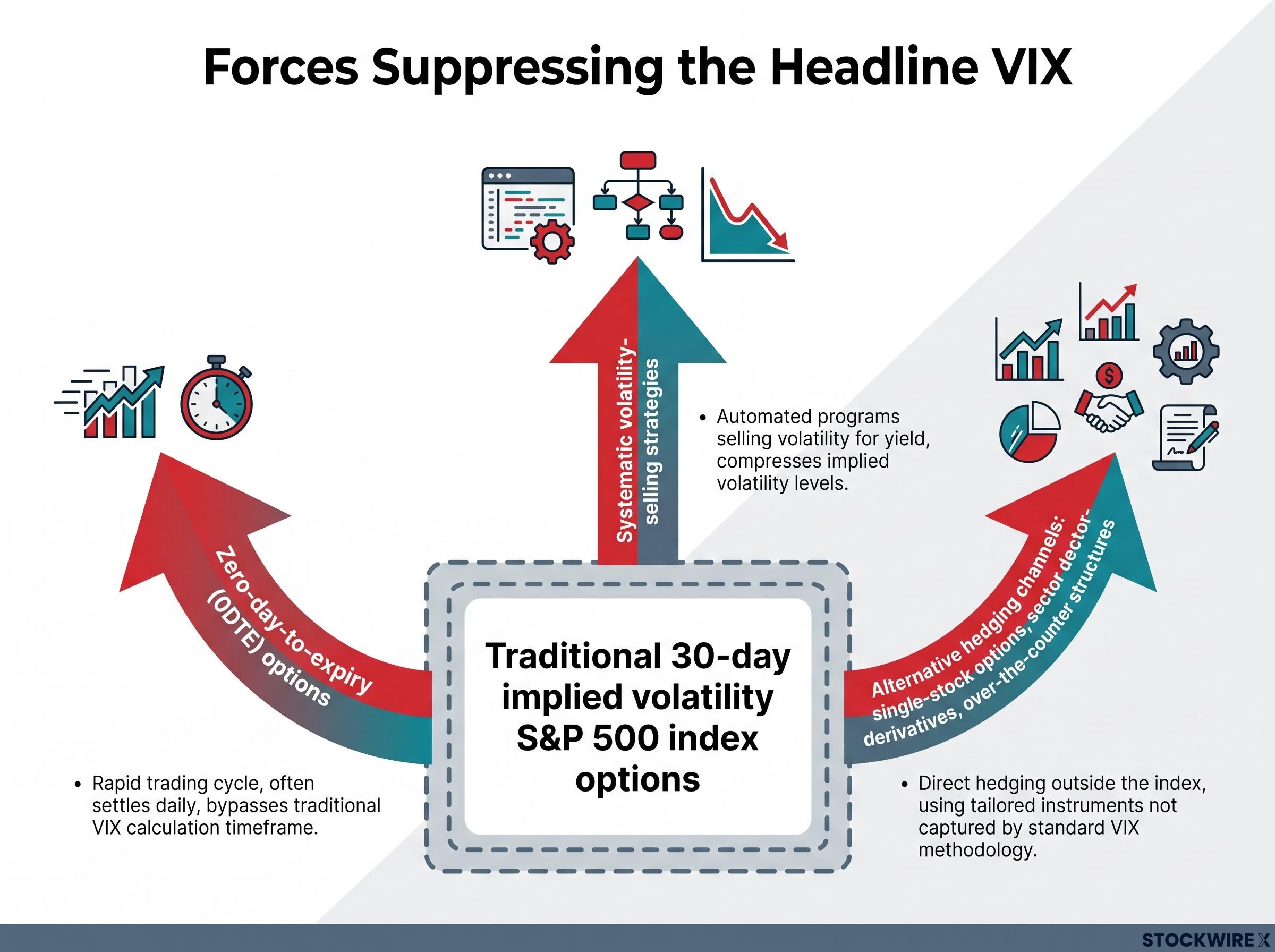 Forces Suppressing the VIX Gauge