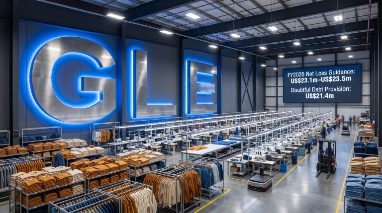 Warehouse with clothes and machinery