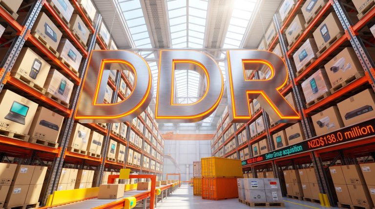 Warehouse with DDR sign