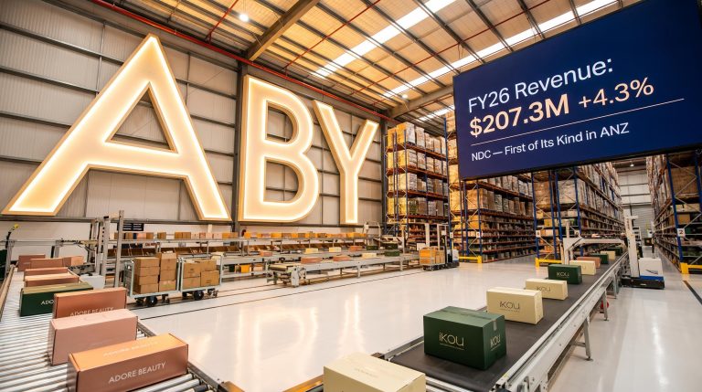 Warehouse with revenue display