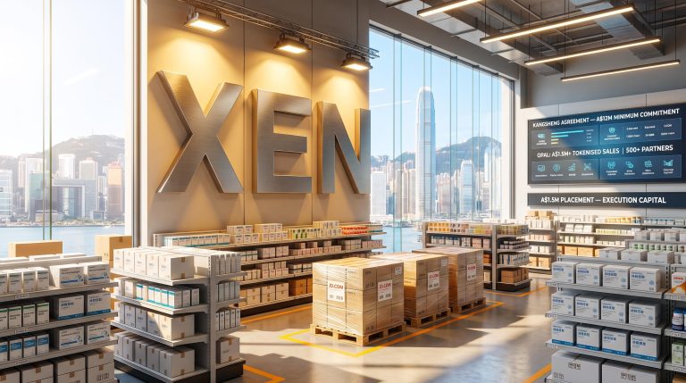 Warehouse with skyline view