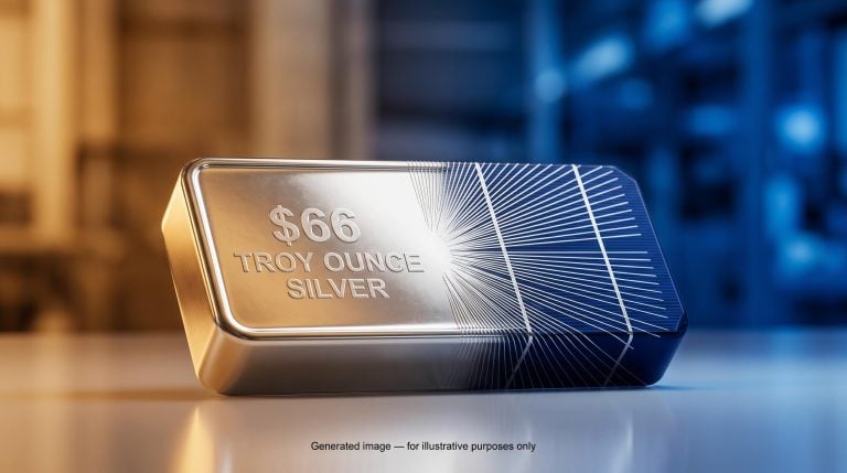 Silver bar splitting into solar cell filaments illustrating what drives silver prices — monetary and industrial forces