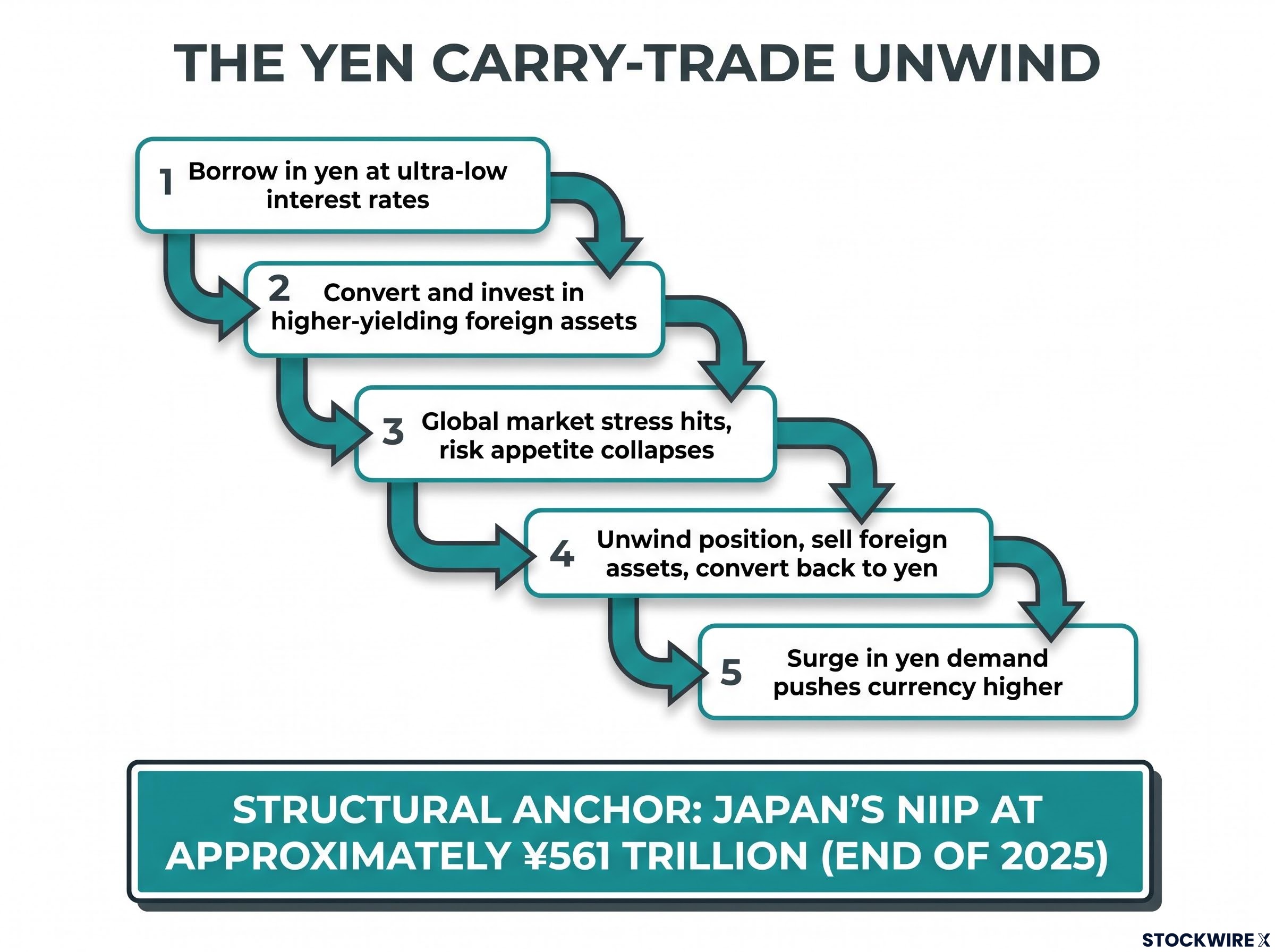 The Yen Carry-Trade Unwind Process